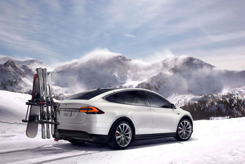 Tesla Model X makes world debut image