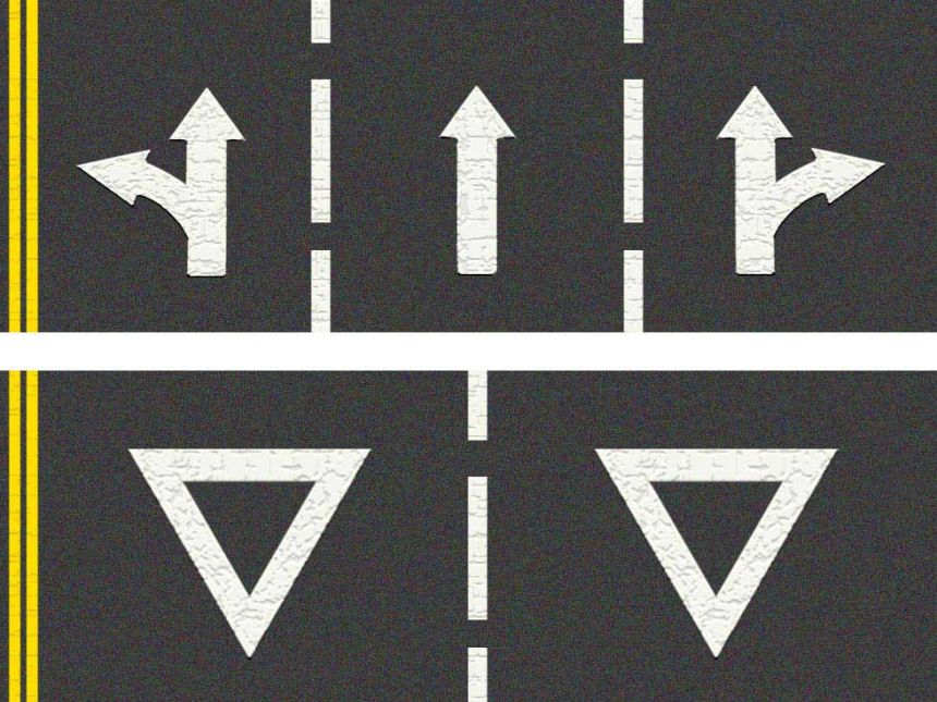 Common road markings and what they mean image