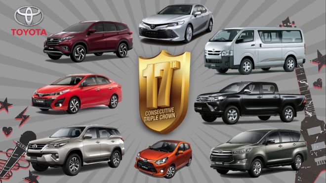 Toyota PH celebrates 17th consecutive Triple Crown  image