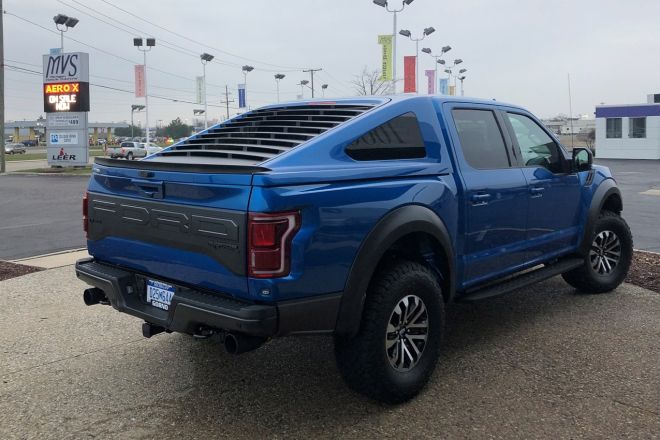 Make your F-150 look like a Mustang with this bed cover image
