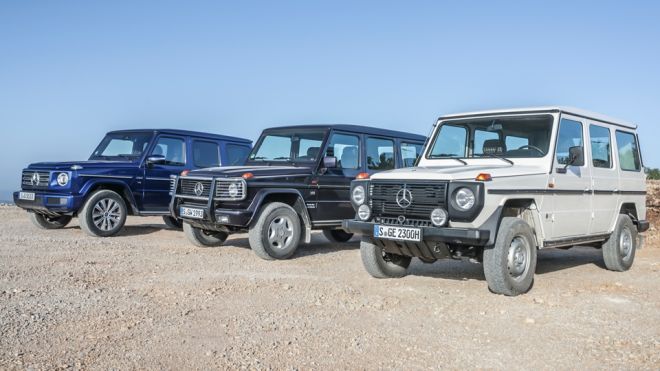 Mercedes snaps family photo of all generations of G-Wagen for 40th birthday image