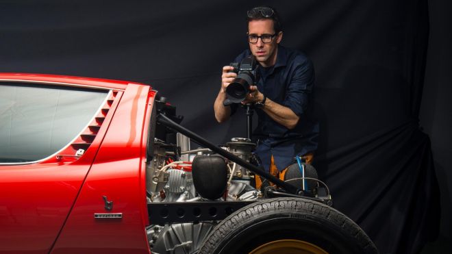 No Lamborghini Miura was destroyed to create this amazing artwork image