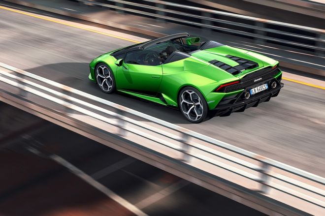 Drop-top Lamborghini Huracan Evo Spyder can still hit 325 km/h image