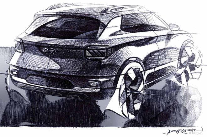 2020 Hyundai Venue sketched out and coming soon image