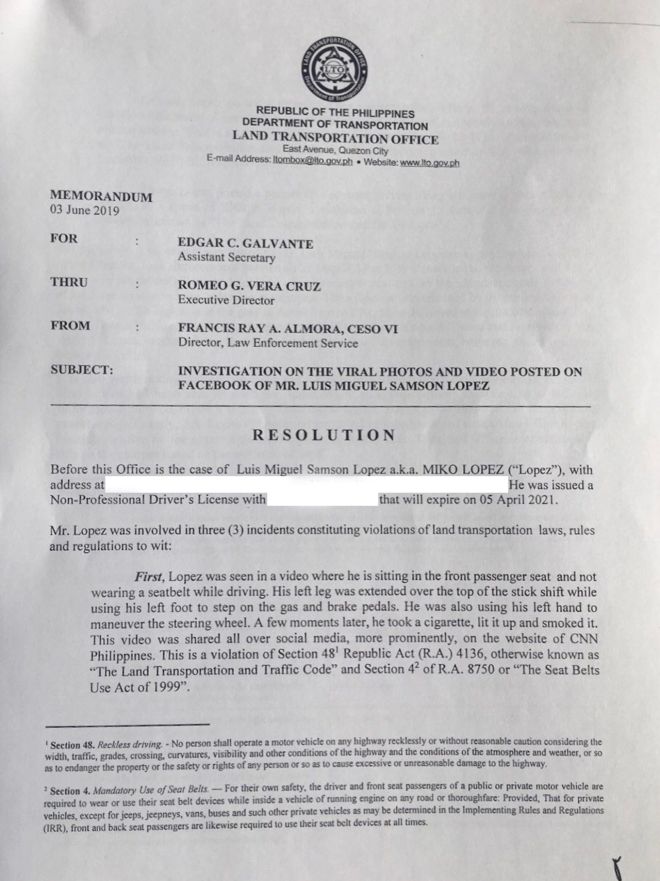 Passenger seat driver permanently banned from driving, getting a license image