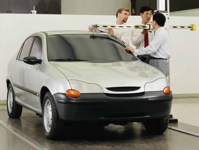 Did you know Porsche once planned a Kia Pride fighter? image