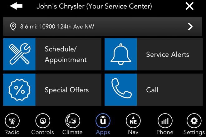 Order food, gas up or make reservations with FCA