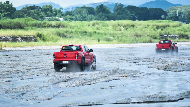 We drove the 2019 Ford Ranger Raptor on lahar with the exhaust ripped out image