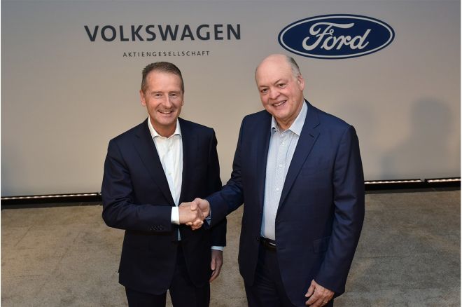Ford & Volkswagen join forces to shake up EV market, self-diriving tech image
