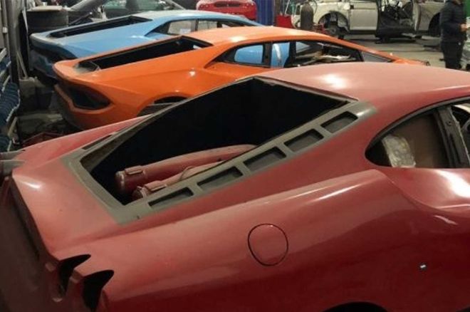 Brazilian Police raid warehouse full of fake Ferraris, Lamborghinis image