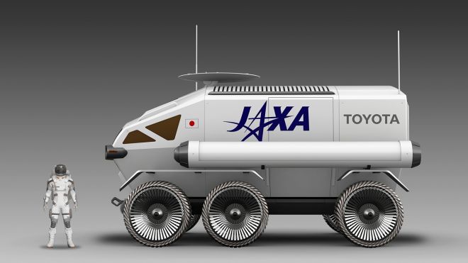Toyota is going to the moon in this manned, lunar rover image