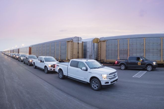 Ford&rsquo;s electric F-150 can tow over 1 million pounds of load image
