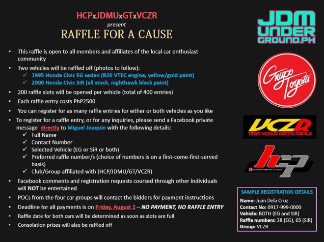Help a friend out, get a chance to win a Honda Civic EG or SiR image