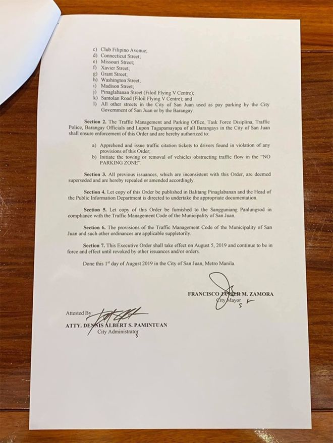 Zamora suspends pay parking along all streets in San Juan image