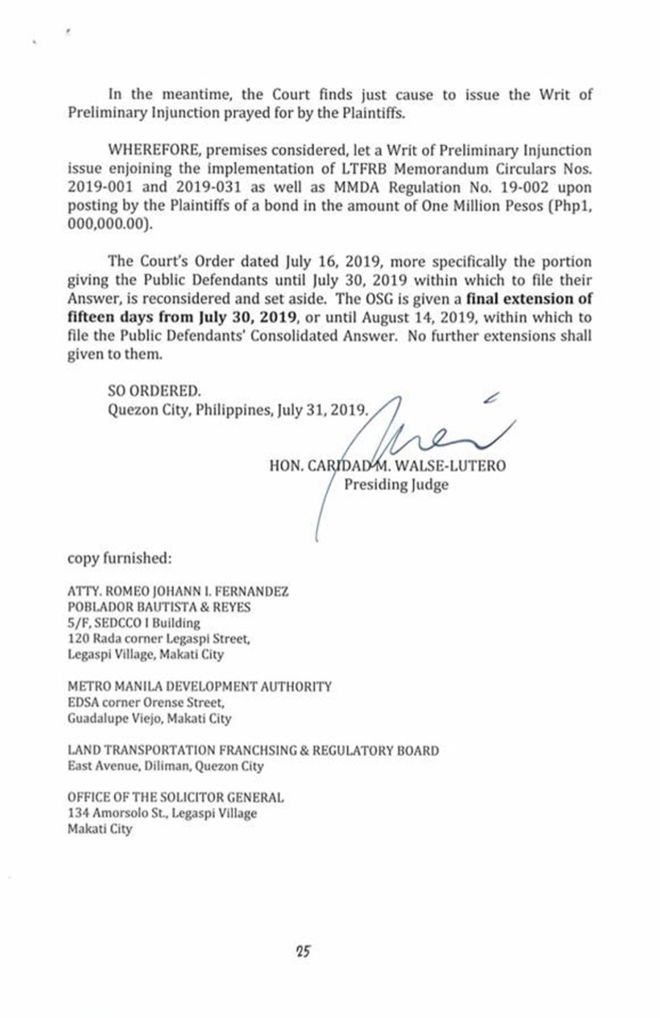 Provincial bus ban along EDSA halted by QC court image