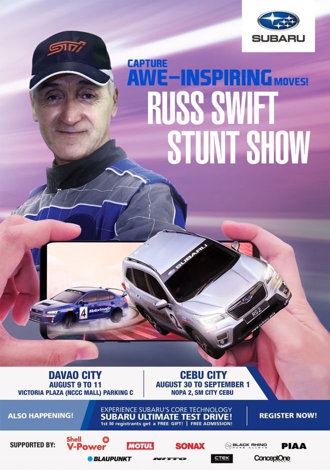 Get to see Russ Swift in action at 2019 Subaru Ultimate Test Drive Davao, Cebu image