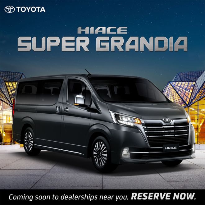 Ordering books now open for the 2020 Toyota Hiace Super Grandia image