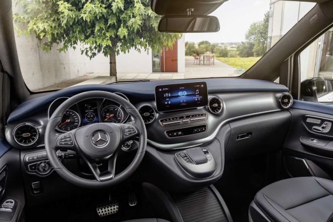 2020 Mercedes-Benz EQV is an ell-electric lounge on wheels image
