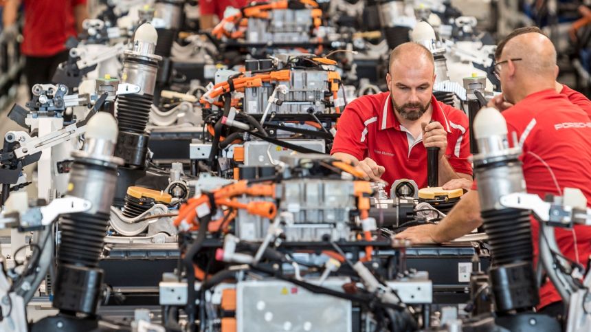 Porsche has started building the 2020 Taycan electric sportscar image