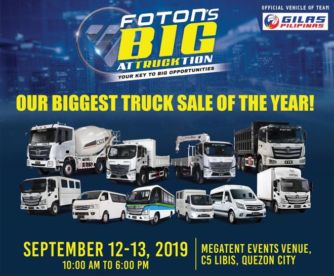 Discounts, test drives, and other promos await at Foton