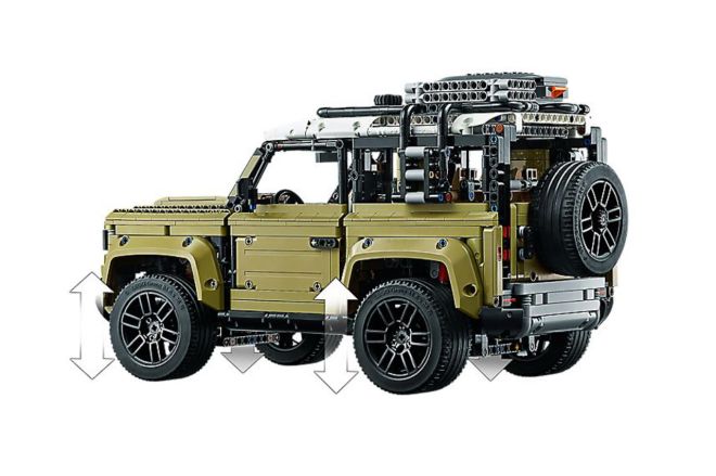 This mini Land Rover Defender by Lego can actually go off-road image