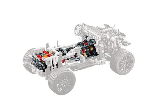 This mini Land Rover Defender by Lego can actually go off-road image