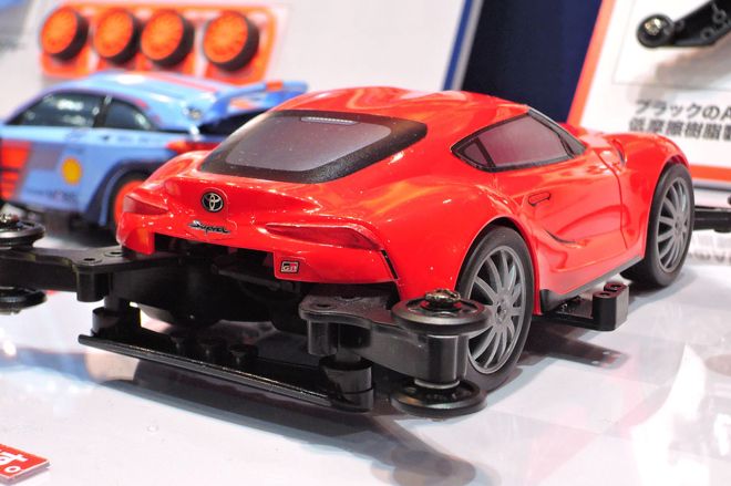We want to build this Tamiya Mini 4WD Toyota GR Supra image