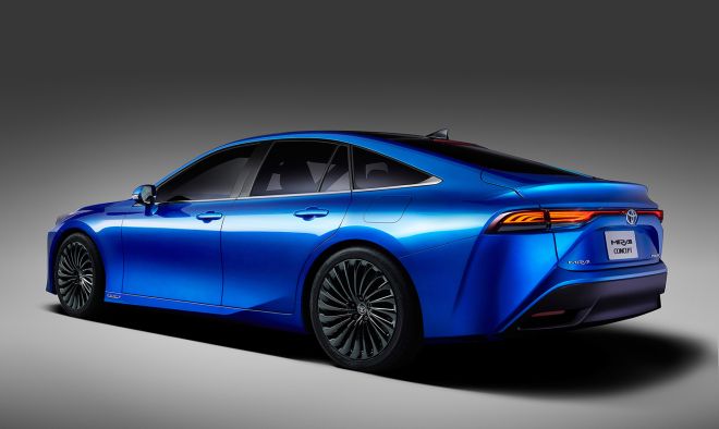 2021 Toyota Mirai transforms into a luxury Lexus-styled sedan image