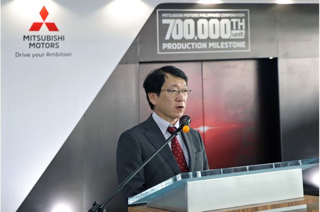 This Mirage G4 is the 700,000th unit made by Mitsubishi Philippines image