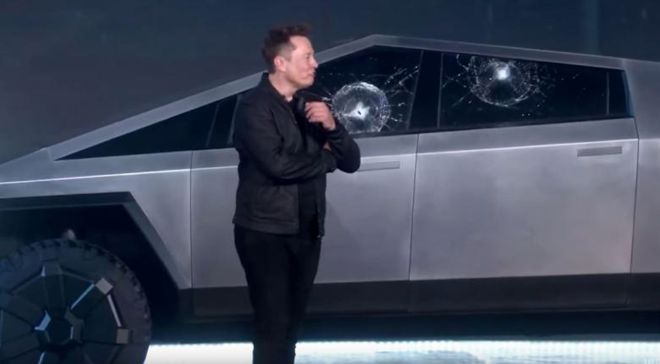 The internet had a field day with the Tesla Cybertruck image