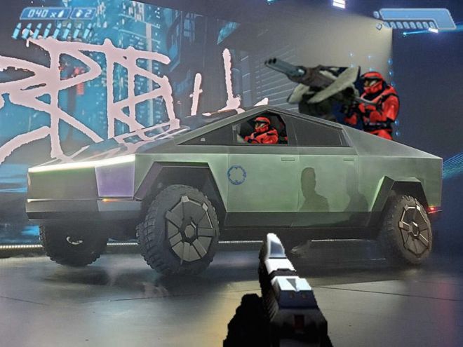 The internet had a field day with the Tesla Cybertruck image