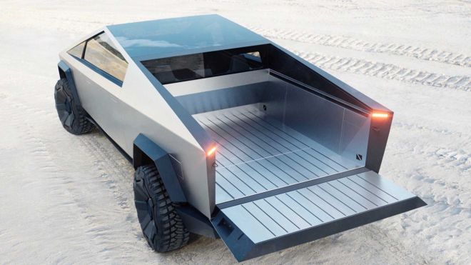 The internet had a field day with the Tesla Cybertruck image