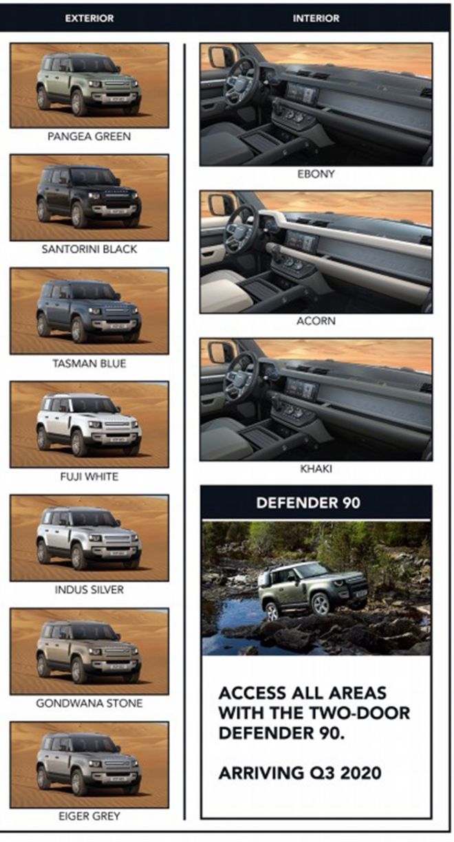 Build and buy your 2020 Land Rover Defender from Php 6.09M image