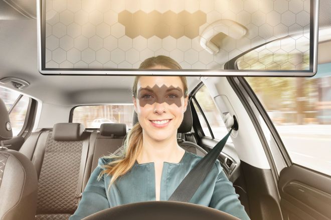 Bosch wants to replace sun visors with this transparent LCD image