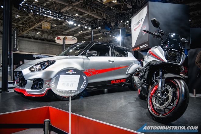 This widebody Suzuki Swift Sport is inspired by the Katana motorbike image