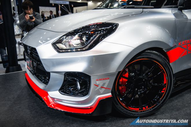 This widebody Suzuki Swift Sport is inspired by the Katana motorbike image