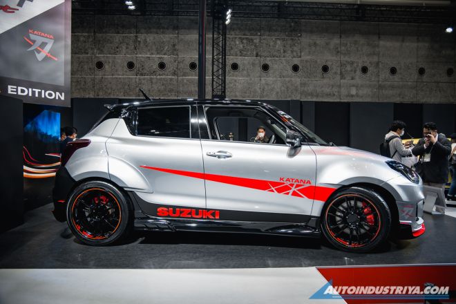 This widebody Suzuki Swift Sport is inspired by the Katana motorbike image