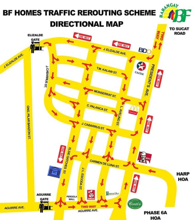 Watch out for new traffic scheme in BF Homes Paranaque image