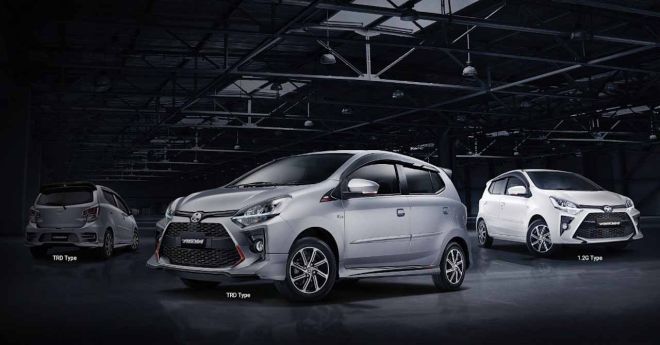 This is the facelifted 2020 Toyota Wigo... including the TRD version image