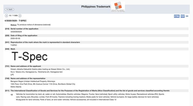 Nissan registers T-Spec name in PH, but what does it mean? image