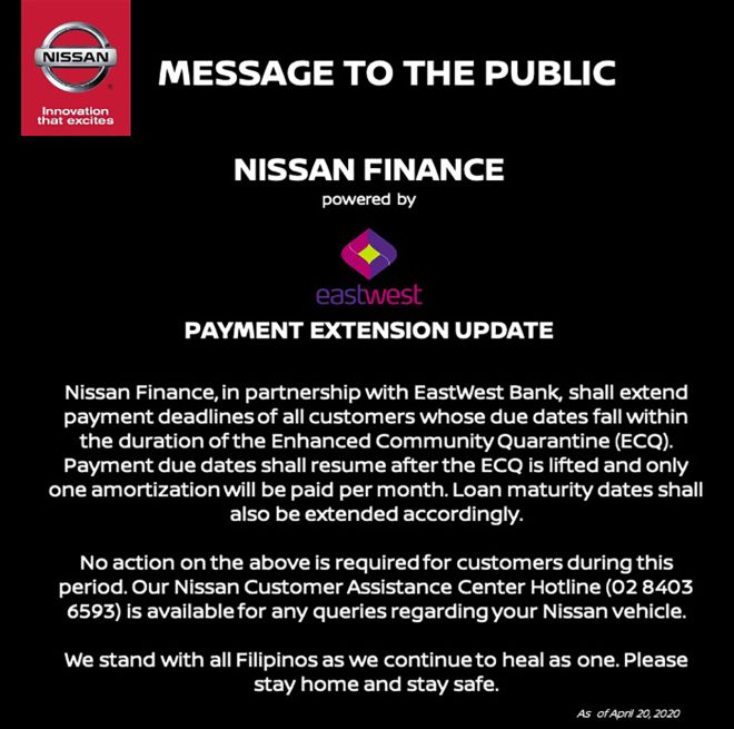 Nissan PH is extending your warranty coverage by 1 month image