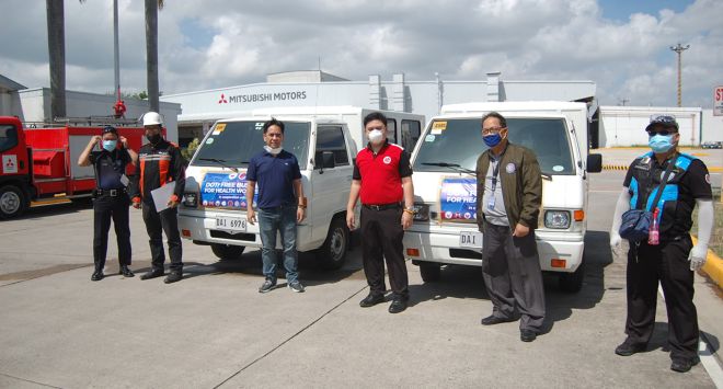 Mitsubishi sends L300 units to help Santa Rosa, Laguna image
