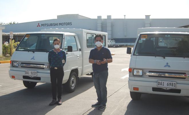 Mitsubishi sends L300 units to help Santa Rosa, Laguna image