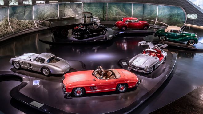 Take a digital tour of the Mercedes-Benz museum while you