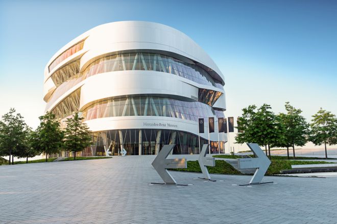 Take a digital tour of the Mercedes-Benz museum while you