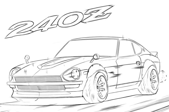 Bored? Here, go paint one of Nissan&rsquo;s iconic cars image