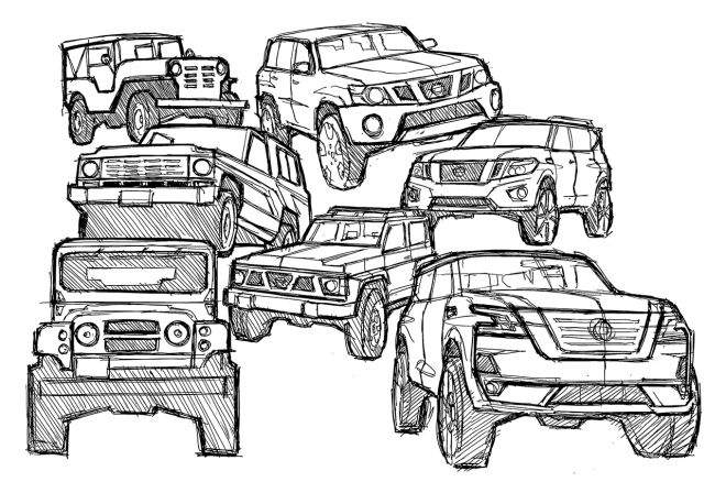 Bored? Here, go paint one of Nissan&rsquo;s iconic cars image