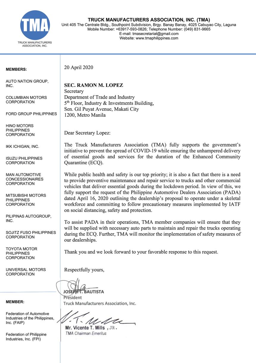 PH auto industry wants to start reopening dealerships ASAP image