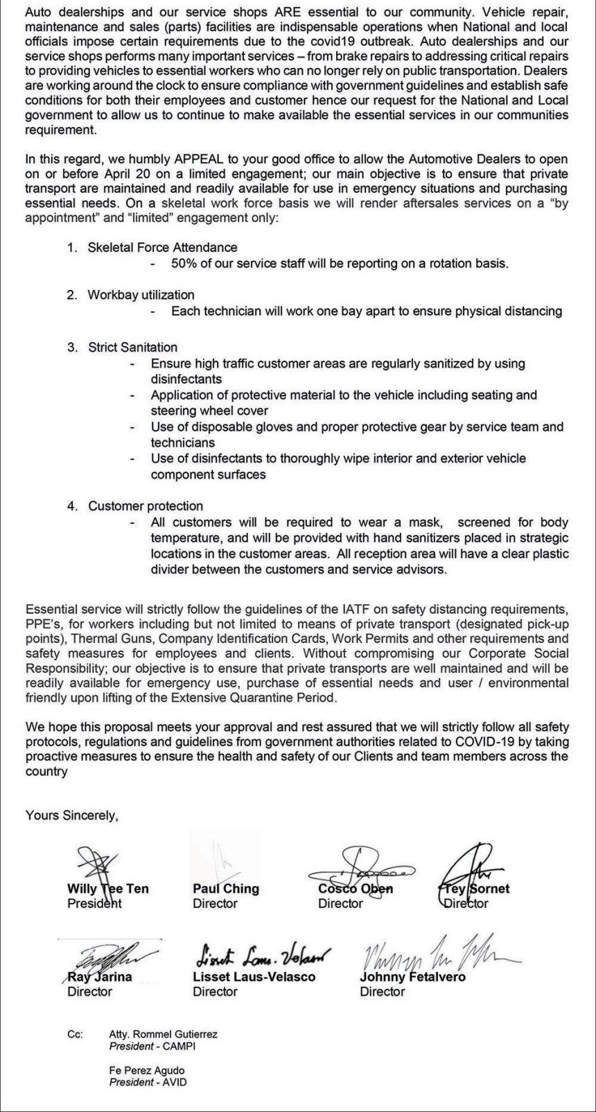 PH auto industry wants to start reopening dealerships ASAP image