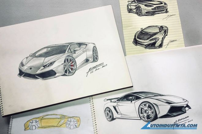 A passion for sketching cars image
